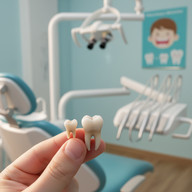 knocked-out baby tooth vs. permanent tooth care