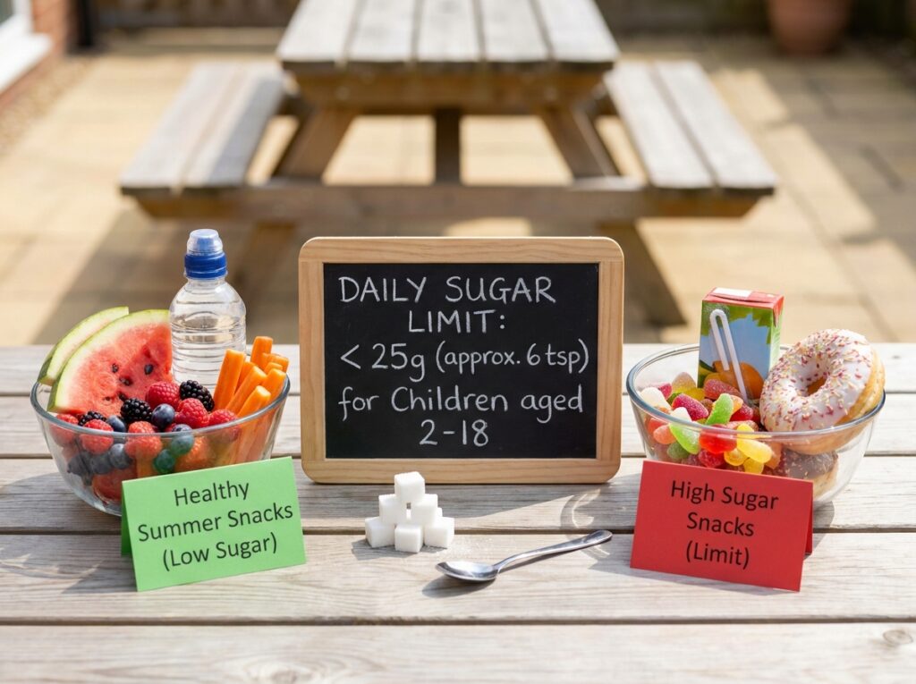 Professional illustration of Understanding Daily Sugar Limits for Children