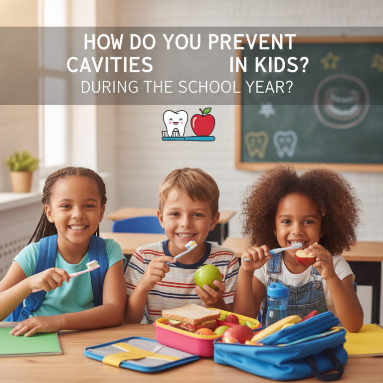 Professional illustration of How Do You Prevent Cavities in Kids During the School Year?